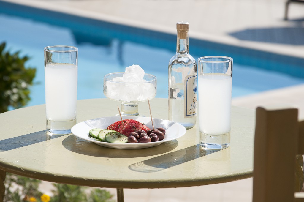 Ouzo and Greek Olives 