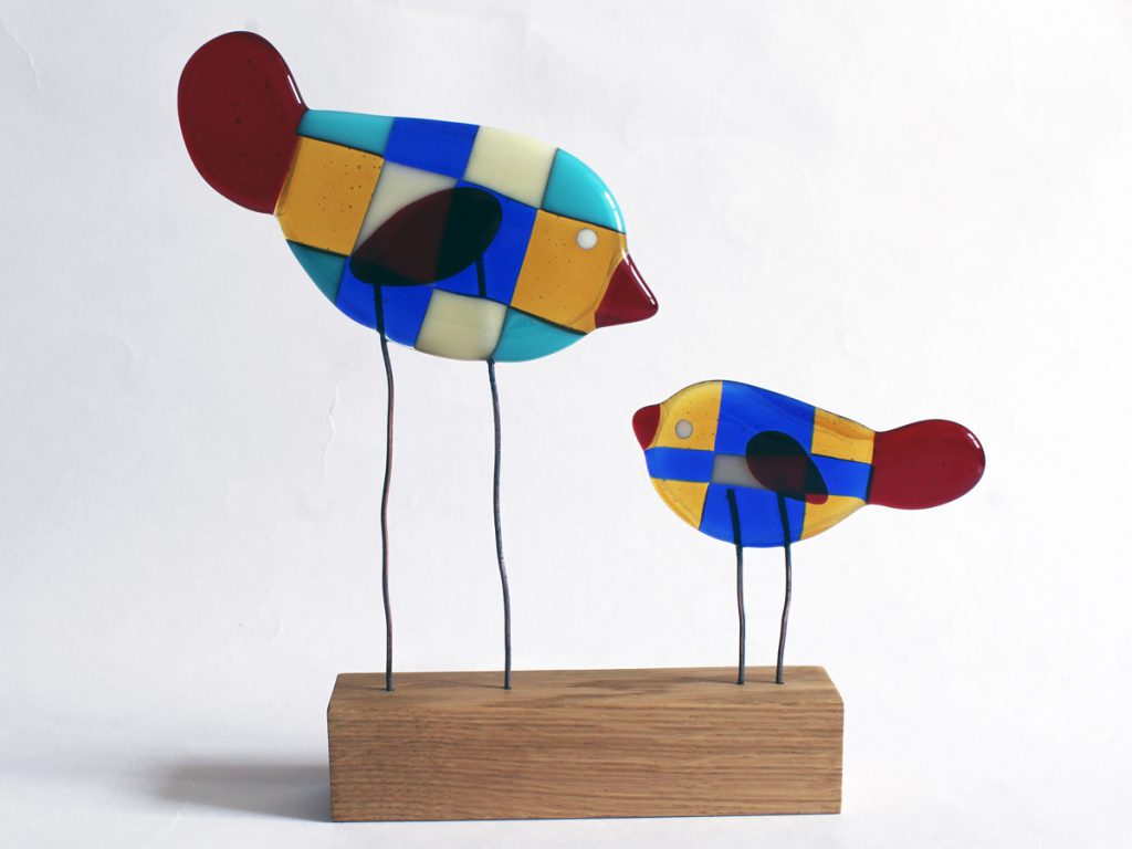CM Glass Designs Bird Sculpture