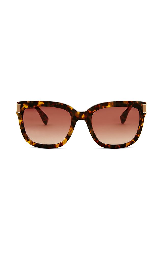 Karen Millen Tortoiseshell Sunglasses Brown