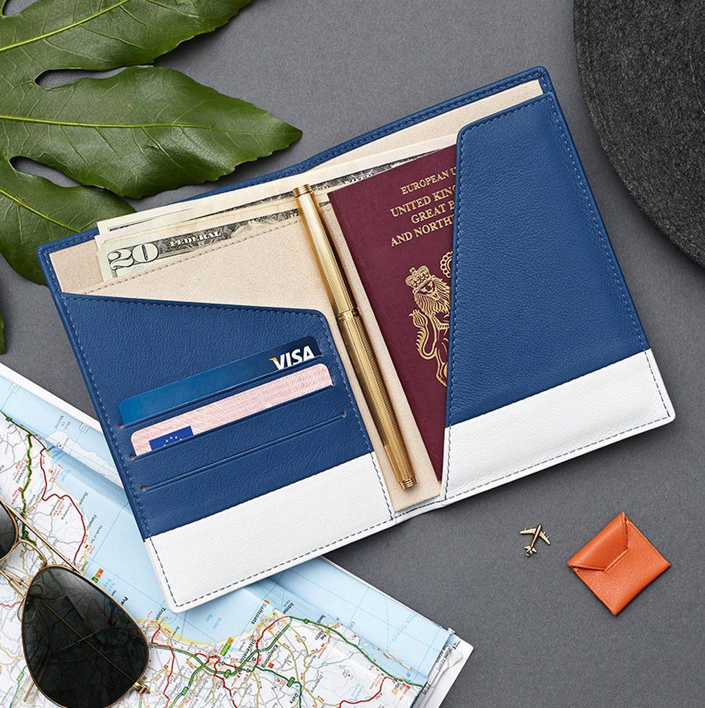 Stow Passport Holder Travel Wallet In Soft Luxury Leather Notonthehighstreet