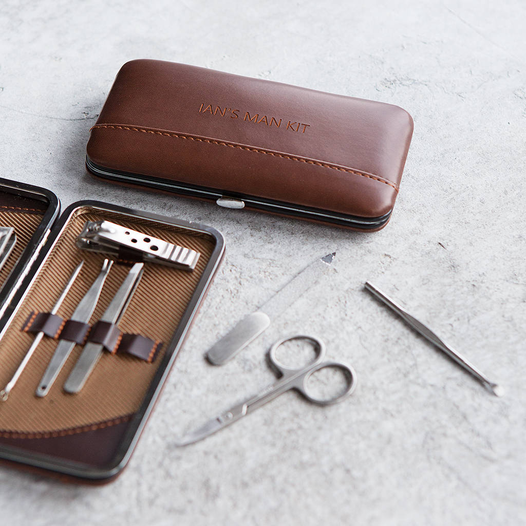 Personalised Gent's Classic Manicure Set Ginger Rose Notonthehighstreet