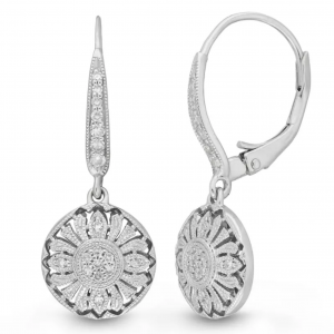 Neil Lane Designs 0.15ct Vintage Diamond Drop Earrings
