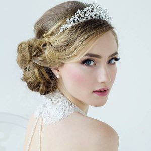 Crystal And Silver Vintage Inspired Bridal Tiara