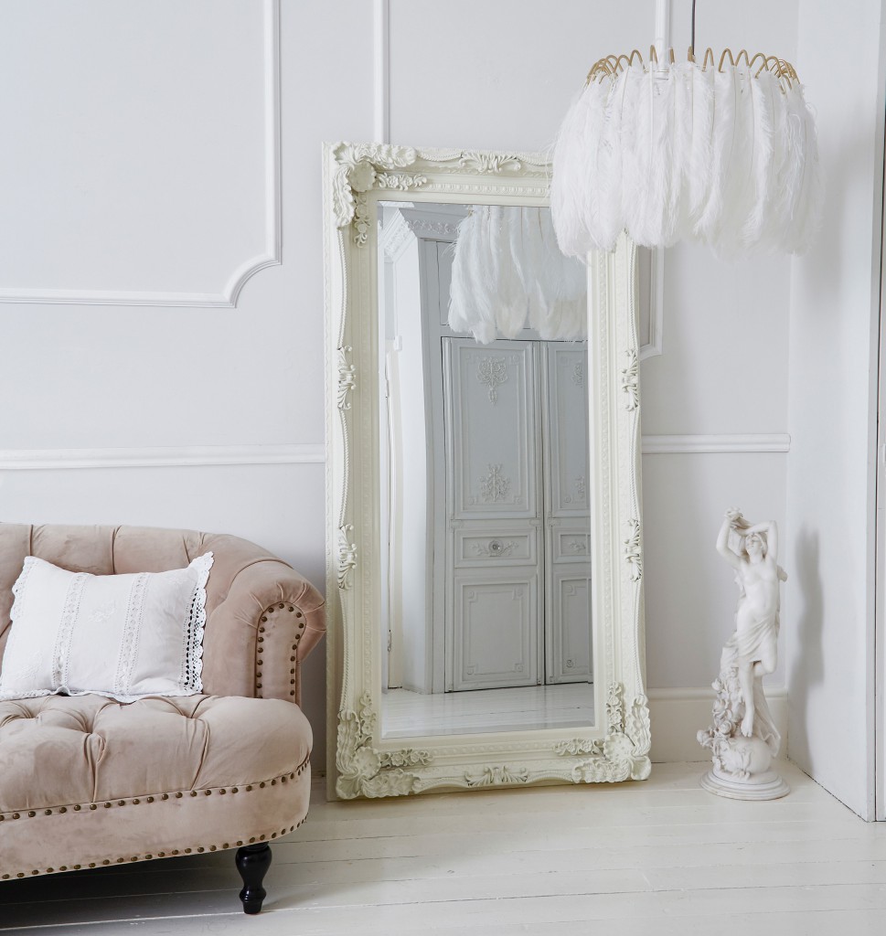 The French Bedroom Company Double Framed Marquise Ivory Mirror