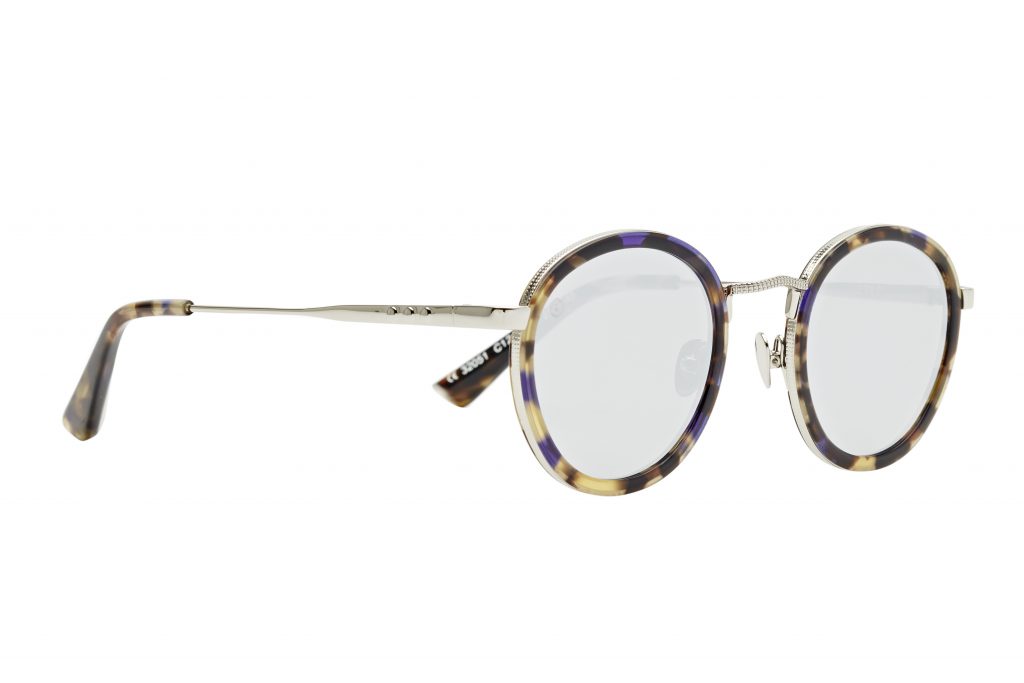 Classic Brown and Yellow Havana Tortoise Shell with Injected Purple Acetate Frame Taylor Morris Eyewear