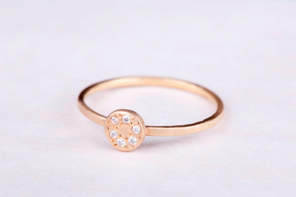 Dana Barut Jewellery 14 Carat Gold and Diamonds Ring