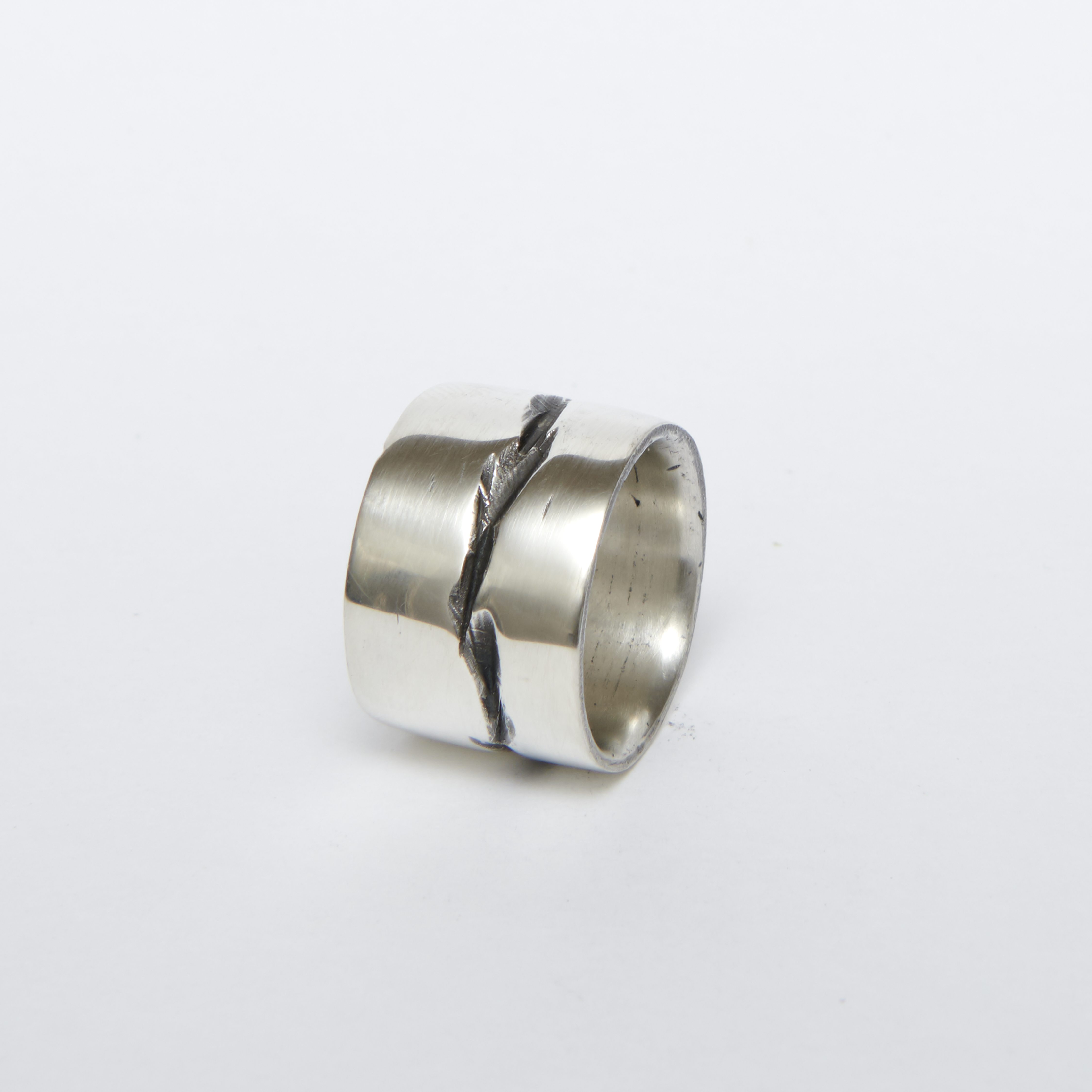 Men's Chunky Silver Band Ring