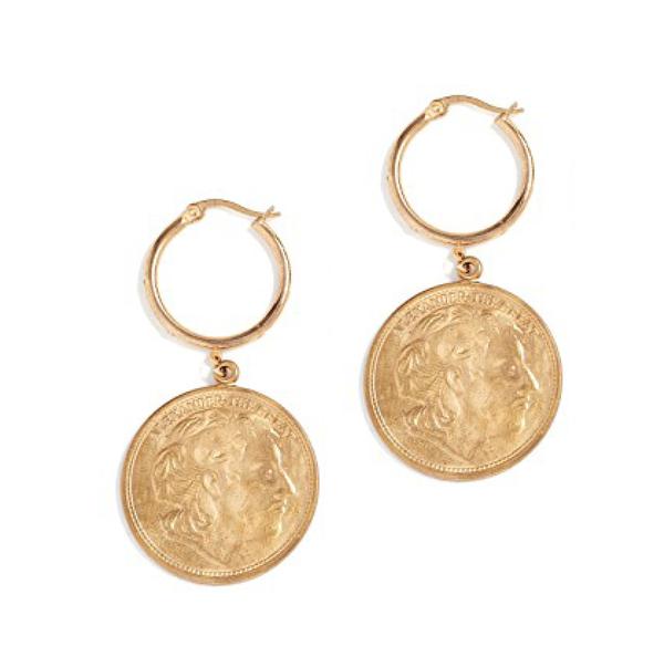 Hoop Earrings with Coins