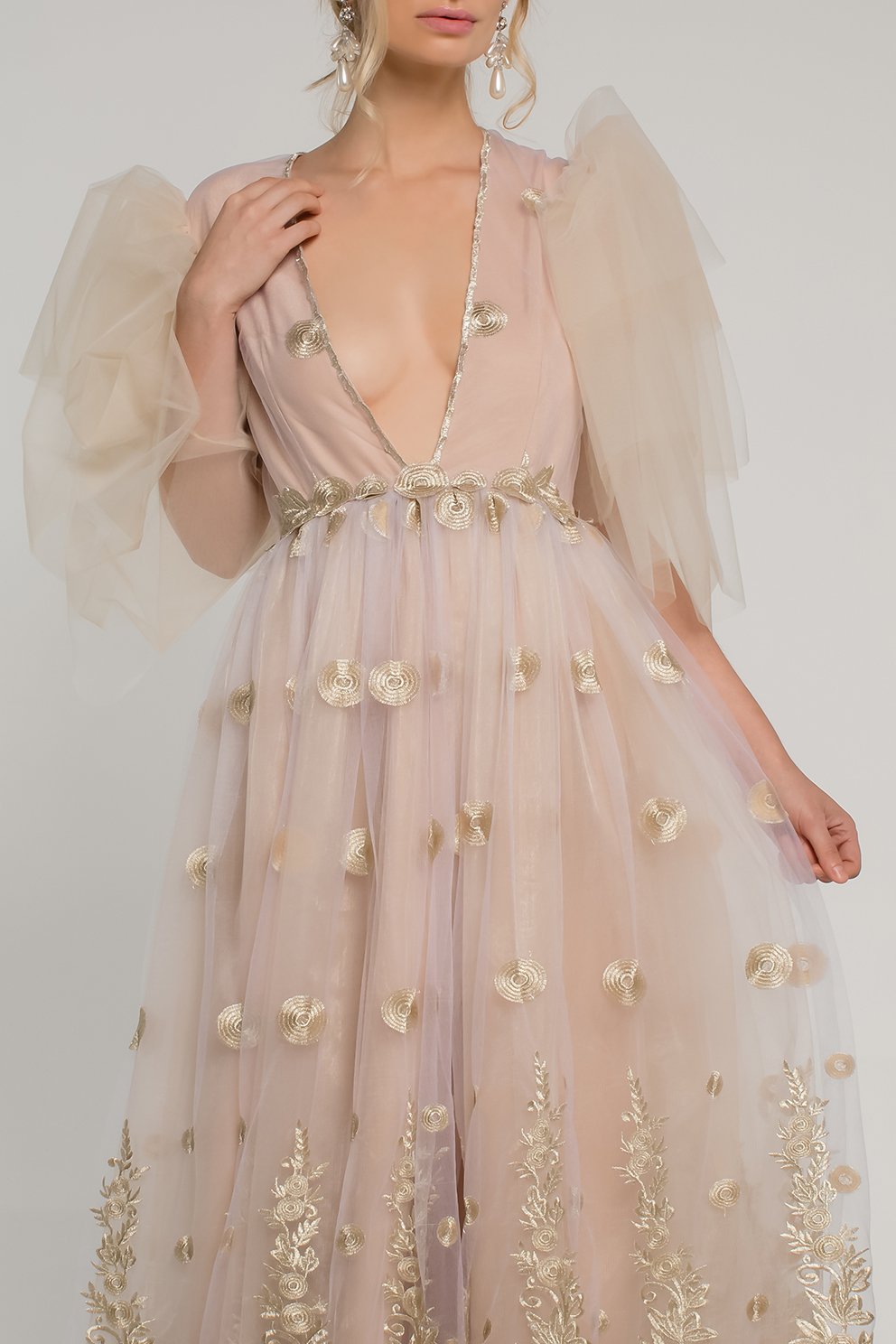 Bridal Gown Blush Pink Designer Luxury Haute Couture