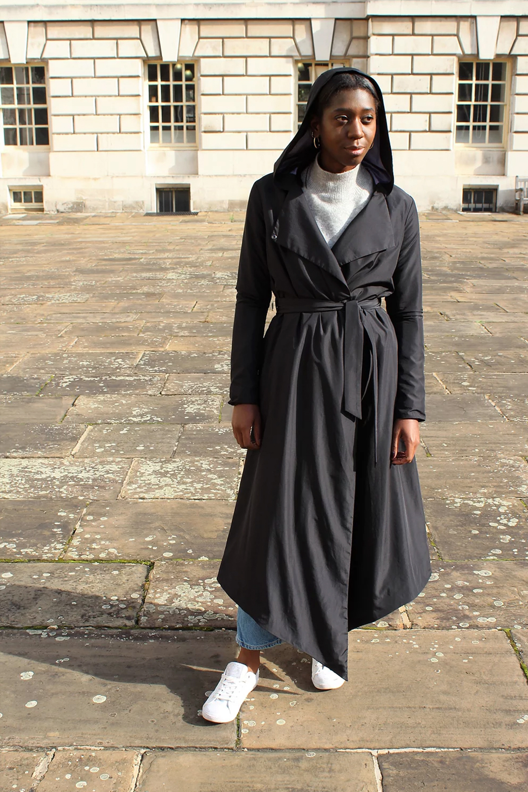 Women's Timeless Wrap Style Raincoat