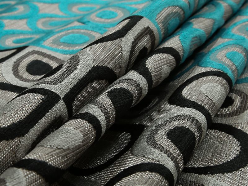 Yorkshire-Fabric-Shop-Half-Half-Black-Grey-Teal-Blue-Geometric-Round-Pattern-Fabric-Soft-Velvet-Upholstery-Fabric-JO11-£42.99-6779916