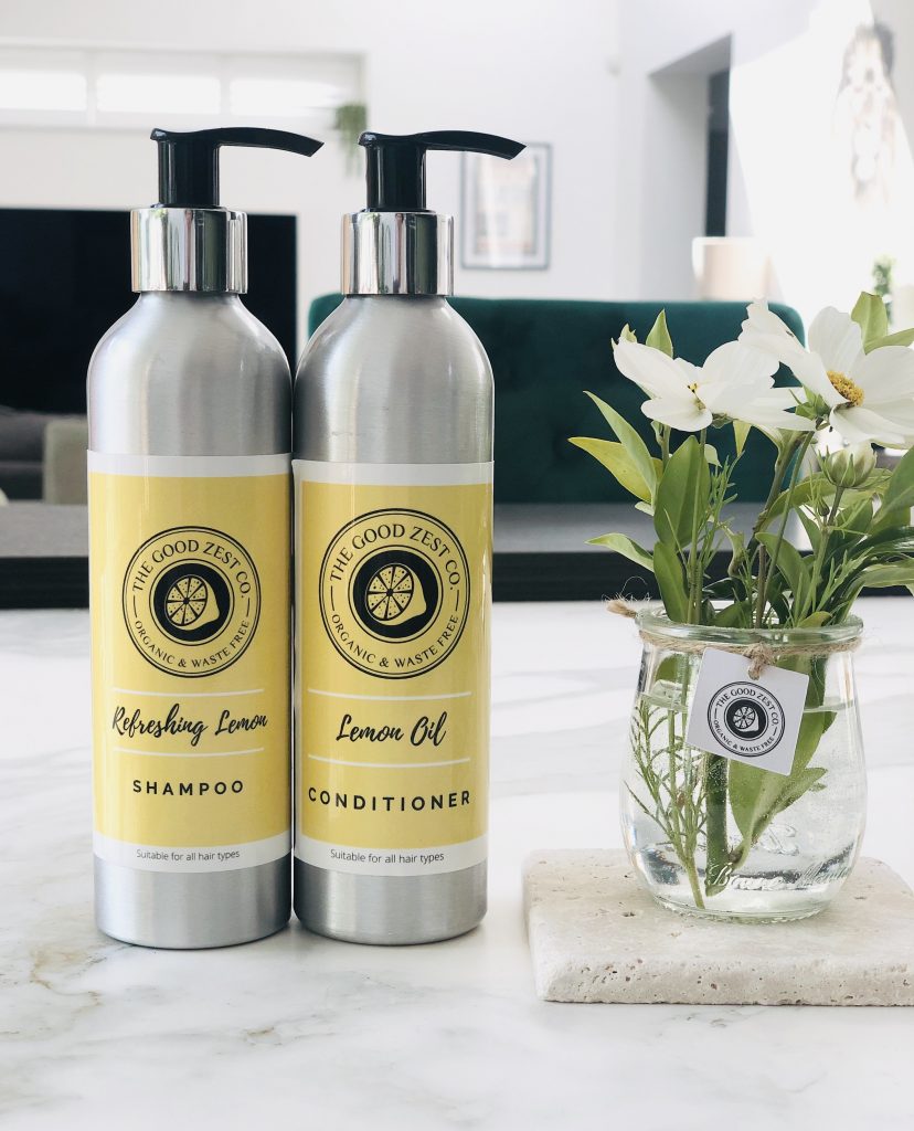 The Good Zest Company Certified Organic Lemon Shampoo and Conditioner Duo