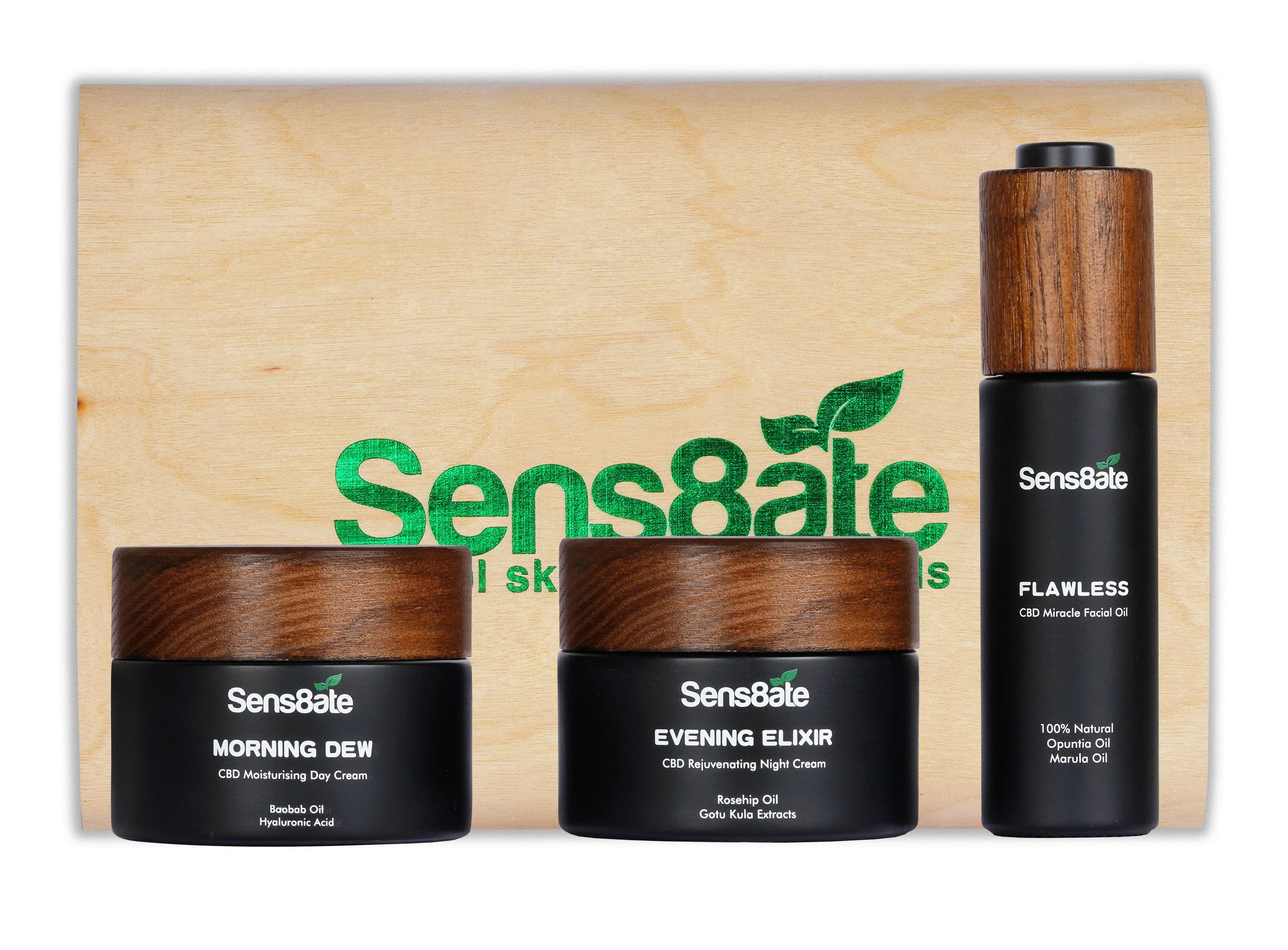 Sens8ate Skincare Botanicals CBD Range