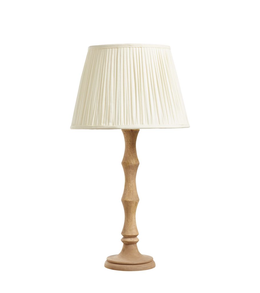 Brummundal Table Lamp Natural Mango Wood Indoor Lighting OKA