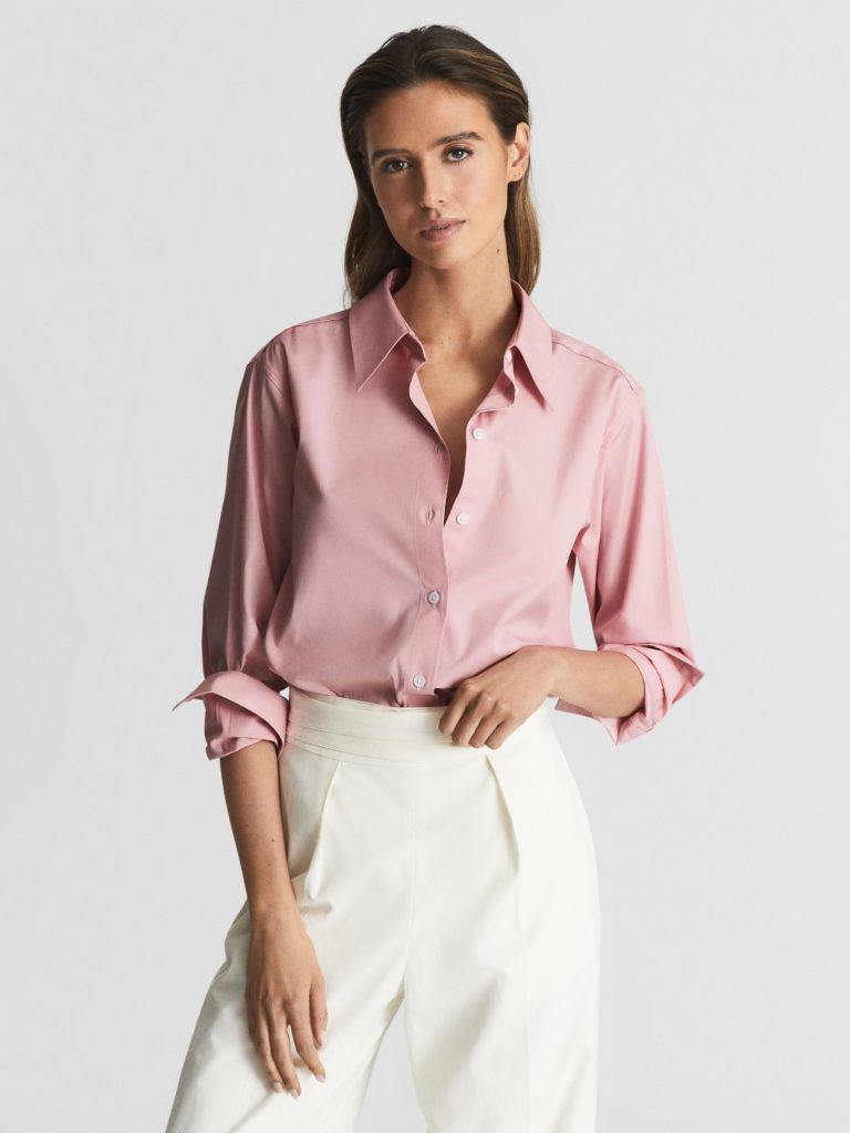 Jenny Cotton Poplin Shirt Pink
