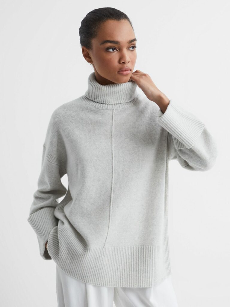 Grey Roll Neck Jumpers