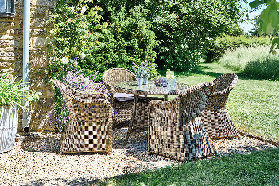4 Seater Outdoor Rattan Dining Set