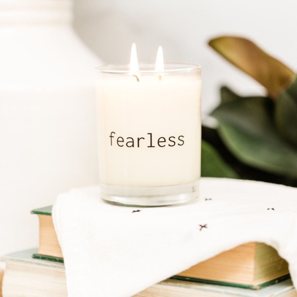 Fearless Quote Candle