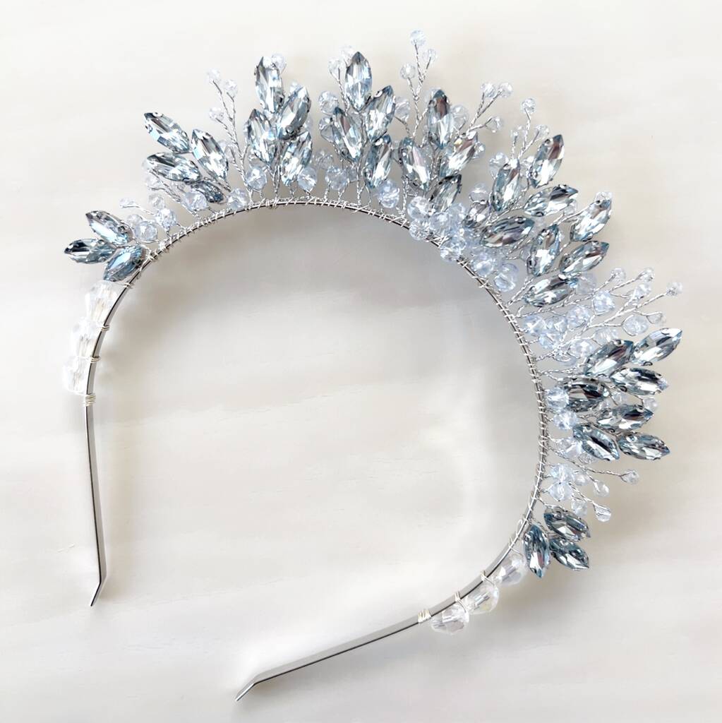 Blue Bridal Crown