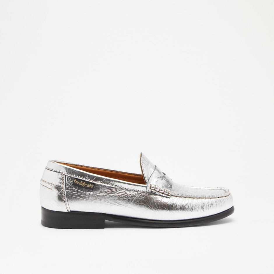 Penny Loafer Silver Women's Loafers